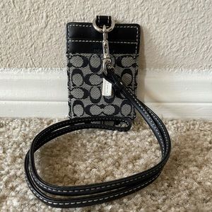 Coach ID lanyard